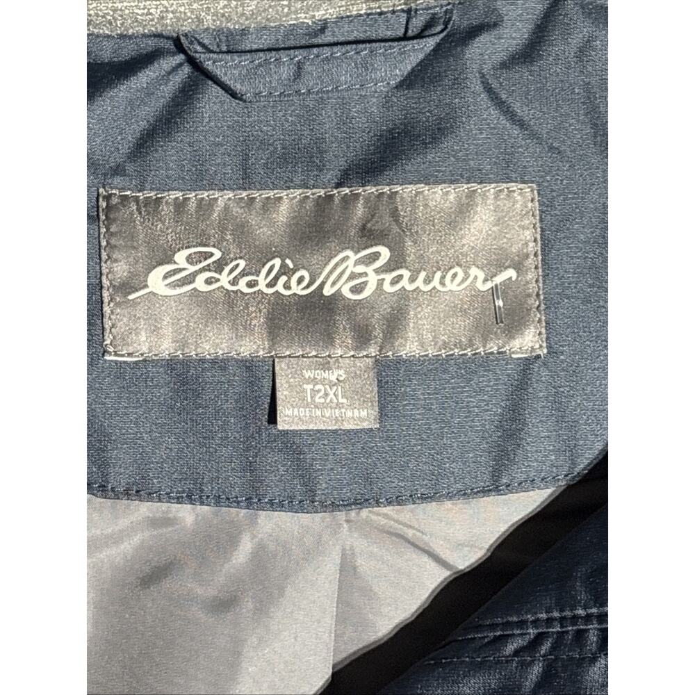 Eddie Bauer Girl On The Go Insulated Trench Coat Large NWT Waterproof T2XL - Picture 5 of 9